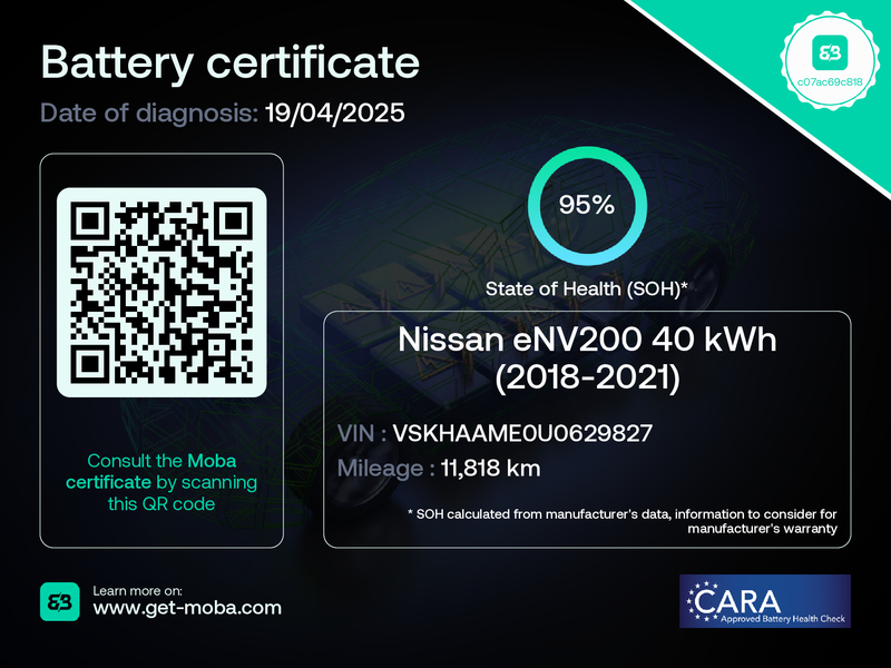 NISSAN E-NV200 OPTIMA 40KWH